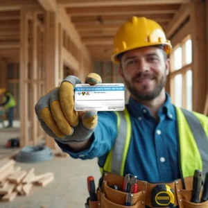 Digital or laminated proof of course completion and certification for easy workplace identification and verification