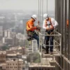 Suspended Scaffolding Safety in Construction Environments - Spanish