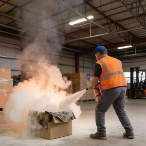 Comprehensive fire prevention and safety in transportation and warehouse environments safety training for workers and workplace