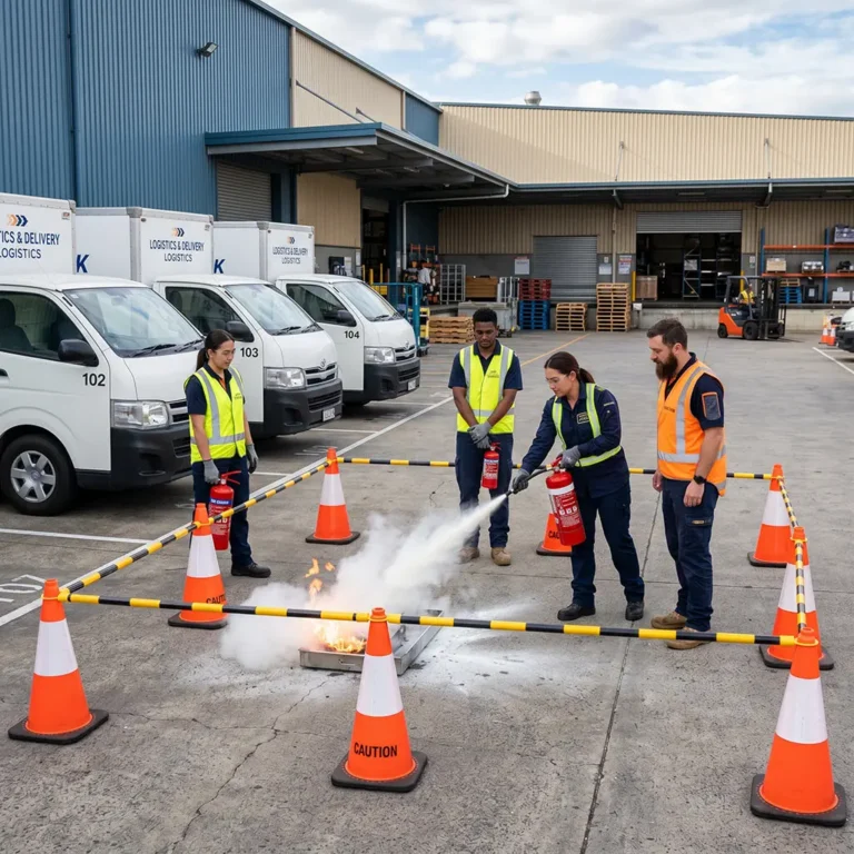 Using Fire Extinguishers in Transportation and Warehouse Environments