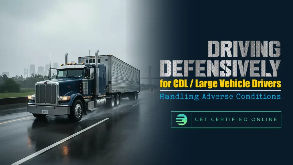 Driving Defensively for CDL/Large Vehicle Drivers Handling Adverse Conditions