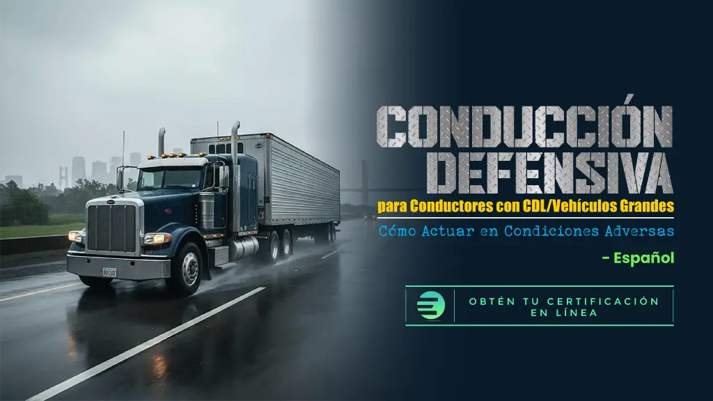 Driving Defensively for CDL/Large Vehicle Drivers Handling Adverse Conditions - Spanish
